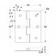 STEEL FLAT HINGE 60x50 ITALY